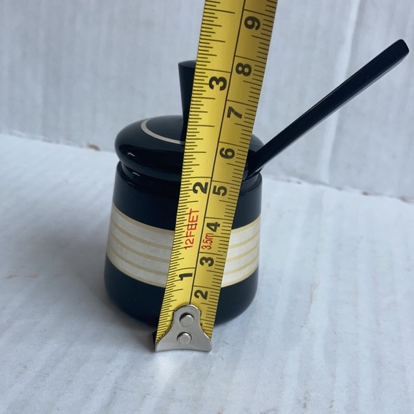 Vintage West Germany single service salt and pepper mustard condiments plate - Picture 16 of 16